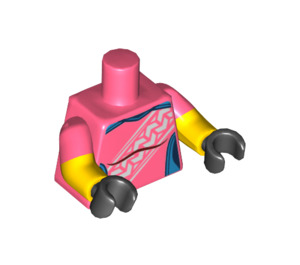 LEGO Koralle Mountain Biker Minifig Torso (973 / 16360)
