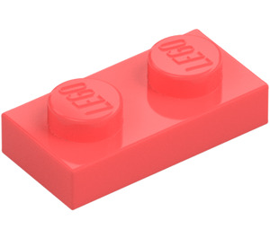 LEGO Coral Plate 1 x 2 (3023 / 28653)