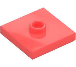 LEGO Coral Plate 2 x 2 with Groove and 1 Center Stud (23893 / 87580)