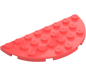 LEGO Koralle Platte 4 x 8 Rund Hälfte Kreis (22888)