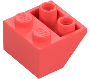 LEGO Coral Slope 2 x 2 (45°) Inverted with Flat Spacer Underneath (3660)