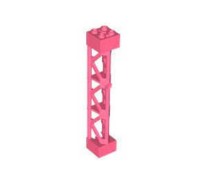 LEGO Coral Support 2 x 2 x 10 Girder Triangular Vertical (Type 4 - 3 Posts, 3 Sections) (4687 / 95347)