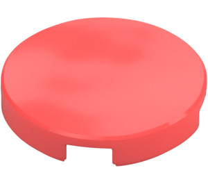 LEGO Coral Tile 2 x 2 Round with Bottom Stud Holder (14769)