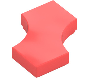 LEGO Coral Tile 2 x 2 with Cutouts (3396) | Brick Owl