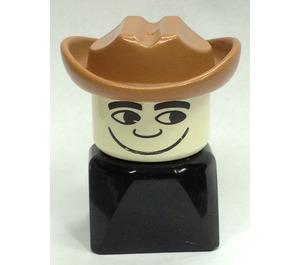 LEGO Cowboy avec Marron de Fabuland Chapeau Figurine Duplo