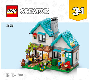 LEGO Cozy House Set 31139 Instructions