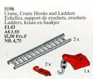 LEGO Kraan, Kraan Hooks en Ladders 5196