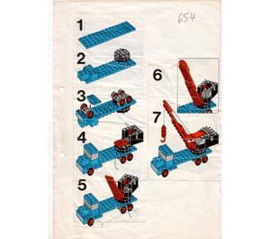 LEGO Kran Truck 654-1 Instructions