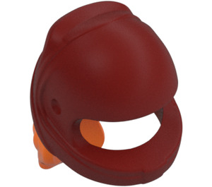 LEGO Crash Helmet with Dark Red Ponytail (36293)