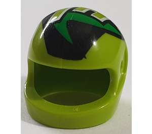 LEGO Crash Helmet with Lime "M" and Swirl (2446)