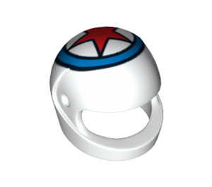 LEGO Crash Helmet with Red Star (Daredevil) (2446 / 10100)