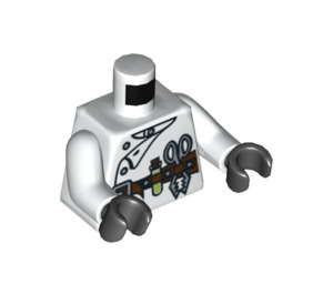 LEGO Crazy Scientist Lab Coat met Test Tube, Scissors en Hulpmiddel Riem (973 / 76382)