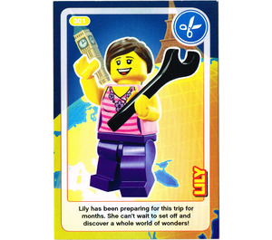 LEGO Create the World Card 001 - Lily