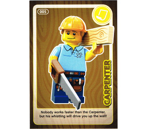 LEGO Create the World Card 005 - Carpenter