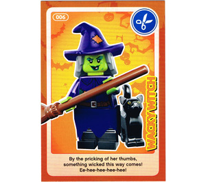 LEGO Create the World Card 006 - Wacky Witch