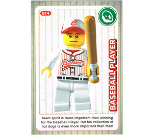LEGO Create the World Card 014 - Baseball Player