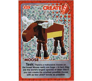 LEGO Create the World Card 015 - Moose [Foil]