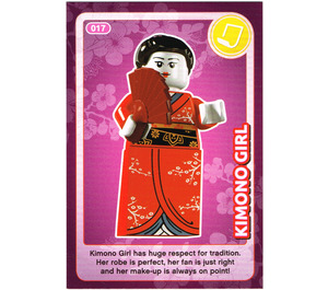 LEGO Create the World Card 017 - Kimono Girl