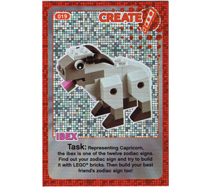 LEGO Create the World Card 019 - Ibex