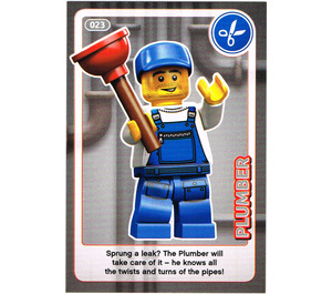 LEGO Create the World Card 023 - Plumber