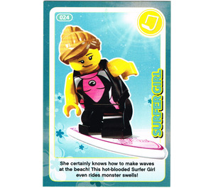 LEGO Create the World Card 024 - Surfer Girl