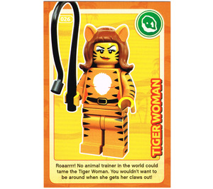 LEGO Create the World Card 026 - tigre Woman