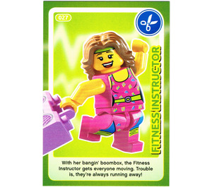 LEGO Create the World Card 027 - Fitness Instructor