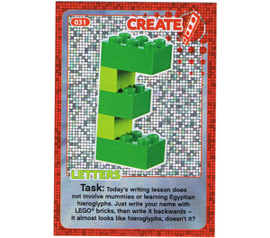 LEGO Create the World Karta 031 - Letters [foil]