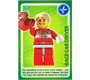 LEGO Create the World Card 041 - Race Car Driver