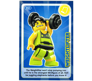 LEGO Create the World Card 042 - Weightlifter