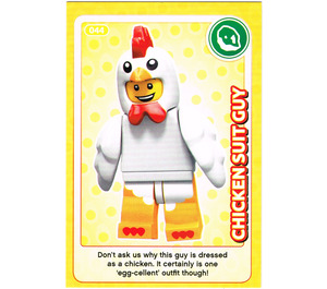 LEGO Create the World Card 044 - Poulet Suit Guy