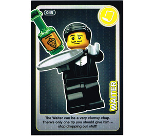 LEGO Create the World Card 045 - Waiter