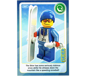 LEGO Create the World Card 047 - Skier