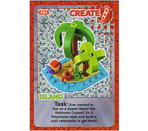 LEGO Create the World Card 083 - Island [foil]