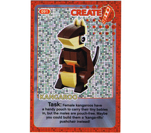 LEGO Create the World Card 091 - Kangaroo [foil]