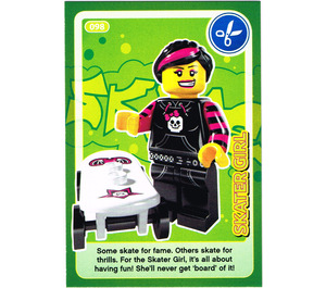 LEGO Create the World Card 098 - Skater Girl