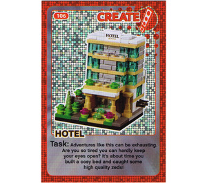 LEGO Create the World Card 106 - Hotel [foil]