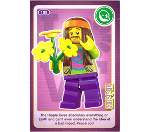 LEGO Create the World Card 108 - Hippie