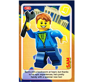 LEGO Create the World Card 140 - Sam