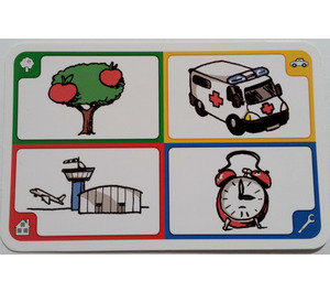 LEGO Creationary Game Card mit Apfel Baum