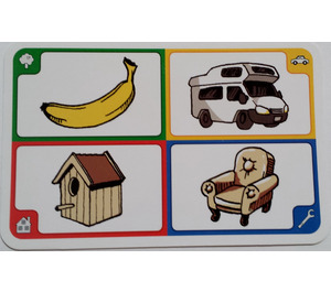 LEGO Creationary Game Card with Banana