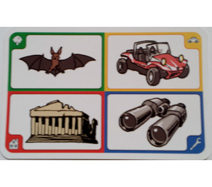LEGO Creationary Game Card with Bat