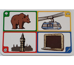 LEGO Creationary Game Card with Bear