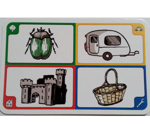 LEGO Creationary Game Card with Beetle