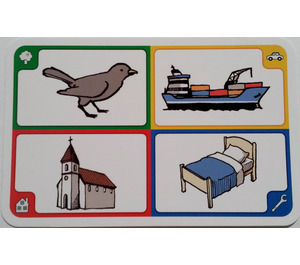LEGO Creationary Game Card with Bird