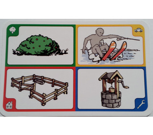LEGO Creationary Game Card with Bush