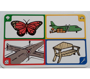 LEGO Creationary Game Card with Butterfly