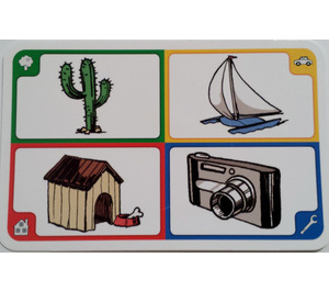 LEGO Creationary Game Card with Cactus