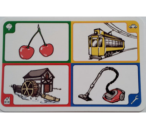 LEGO Creationary Game Card with Cherries