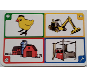 LEGO Creationary Game Card met Chick
